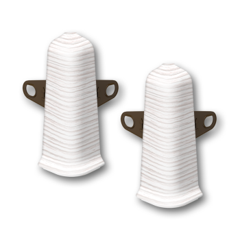 Внешний угол с держателем ИДЕАЛ ДЕКОНИКА, 255 Ясень бьянко 70ММ (уп.2шт)  *100