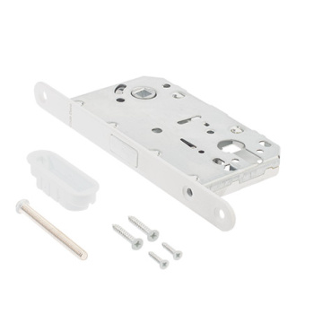 Защелка врезная п/ручку и цил.мех. БЕЛЫЙ матовый МАГНИТНАЯ 5300-MC-WМ Code Deco*1/40