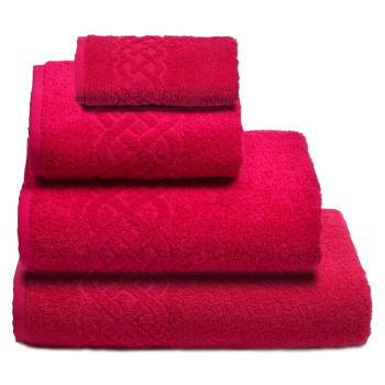 Полотенце махровое 30*70см Plait цв.31 малиновый ПЛ-2701-01933 *10/60