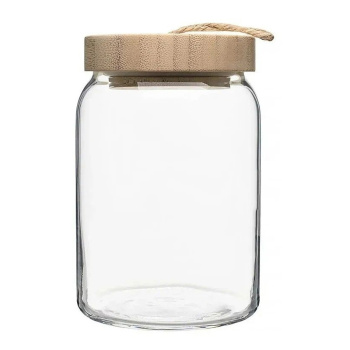 Банка для продуктов стекло "Вуди" 0,86л дерев.крышка 43583 "Pasabahce" *1/6 Банка для продуктов стекло "Вуди" 0,86л дерев.крышка 43583 "Pasabahce" *1/6