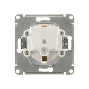 Механизм розетки 1-м СП ATLAS DESIGN ART с заземл. защ. шторки 16А бел. SchE ATN200145