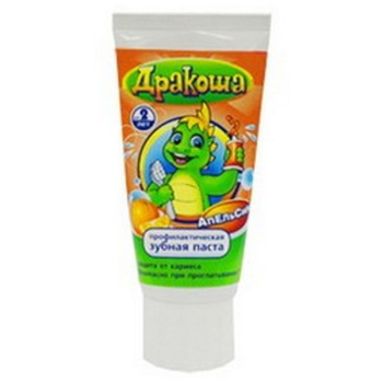 яяяЗ/паста Детская Дракоша  "Груша" 60мл (арт.221, 767) (Калина)  *10/30