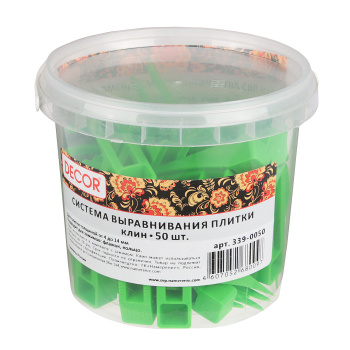 Система выравнивания плитки СВП Клин (ведро 50шт) (арт.339-0050)