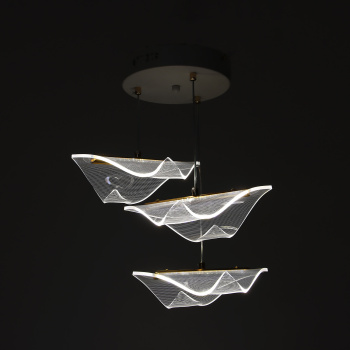Люстра S2121/3 WT LED 3000К-6500К (h=800, d=360) б/пульта  VERNER LIGHTING *1 Люстра S2121/3 WT LED 3000К-6500К (h=800, d=360) б/пульта  VERNER LIGHTING *1