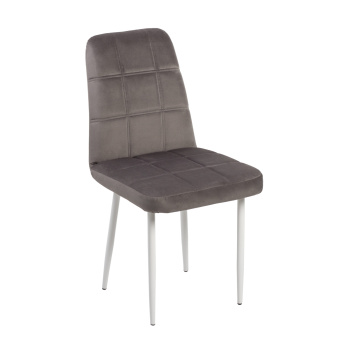 Стул СТОЛБУРГ Авиньон, 45х92х57 см, велюр графит, серый