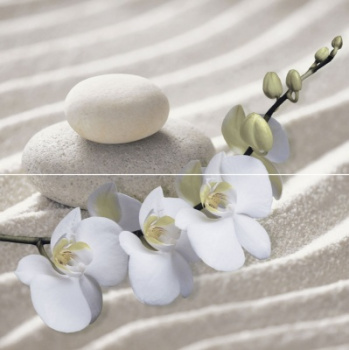 Панно из плитки Alma Ceramica Relax, 498х500х7.5 мм, 2 плитки