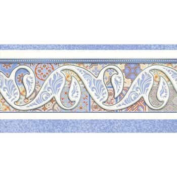 яяяДекор Валенсия 1 250*500 синяя сортовая Axima Волгоград *1/8