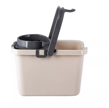 Ведро д/мытья пола пластм. со вставкой для Отжима  9,5л прямоуг."Smart" арт.34810 "Полимербыт" *1/9
