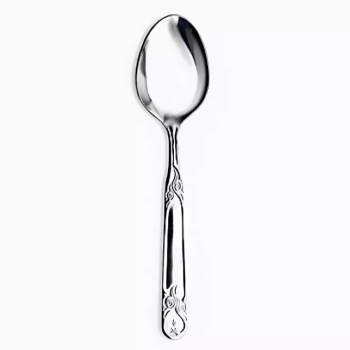 Ложка десертная нерж. "Узоры" 1с15  "АМЕТ" (Аша)  *10/300