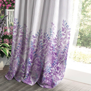 Штора габардин (Под лен) 150*270см ДТ180 Ш0107/1 42 Пр Lily Волшебная ночь *1