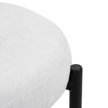 Табурет металл."Cindy" 380мм,опора металл 22мм черный КОНФЕТТИ СИЛЬВЕР*2