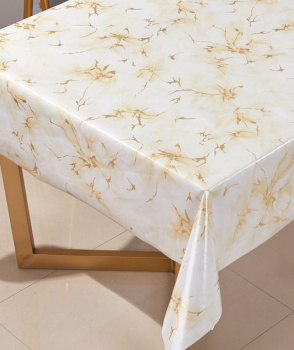 яяяКлеёнка на тканевой основе "Prima Diva" "Белая с бежевым" шир.1,37м NL-6094CB *20