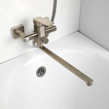 Смеситель универсальный Diadonna D34-222130S, с комплектом, длинный излив, однорычажный