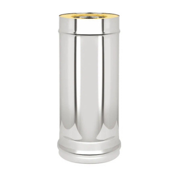 Труба-сэндвич 0,5м 115х200 нерж/нерж 0,8мм/0,5мм AISI430 GS *1/25