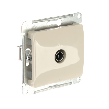 Механизм розетки "Glossa" 1-м. TV 1DB беж. GSL000291 *1/10