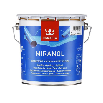 Эмаль алкидная 2,7 л Tikkurila Miranol База А тиксотропная *1/120