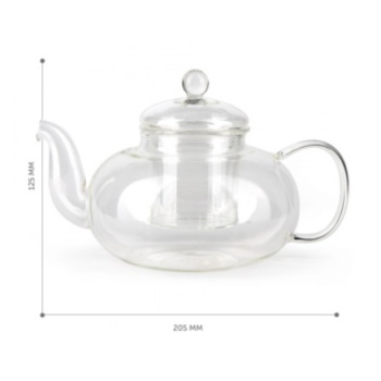 Чайник заварочный жаропрочное стекло 800мл фильтр-сито SEVEN IDEAS  (BF-506) "Barouge"  *1/48 Чайник заварочный жаропрочное стекло 800мл фильтр-сито SEVEN IDEAS  (BF-506) "Barouge"  *1/48