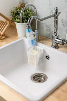 Держатель подвесной на присосах пластм. "Helper" 94х90х121мм Белый арт.433227416 *1/24