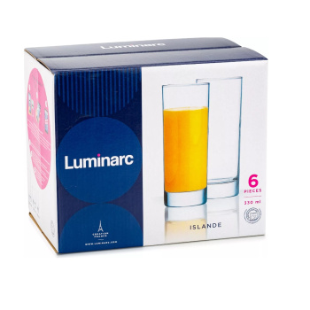 Набор стаканов 330 мл Luminarc Islande 6 шт., стекло