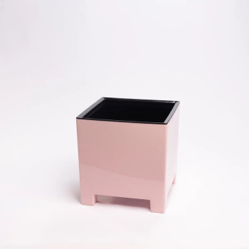 Кашпо пластм. "Нард" 2,1л 140х140мм h140мм со вставкой Розовая пудра НР15-27 *1/8 Кашпо пластм. "Нард" 2,1л 140х140мм h140мм со вставкой Розовая пудра НР15-27 *1/8