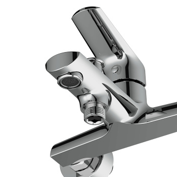 Смеситель д/ванны Cersanit FLAVIS + душ. лейка, шланг, держатель д/лейки 64509 *1