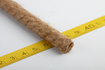 Веревка джутовая d12мм дл.20м крученая арт.10075 ("Сибшнур") *1/7