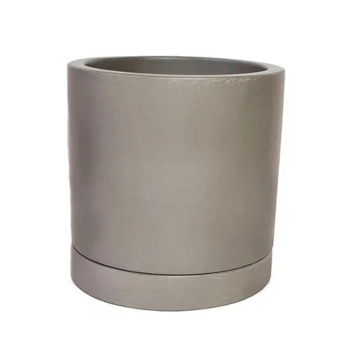Кашпо гипсовое "Лаунж" 0,75л d верха 120мм h105мм с поддоном Серый ("VipSet") *4 Кашпо гипсовое "Лаунж" 0,75л d верха 120мм h105мм с поддоном Серый ("VipSet") *4