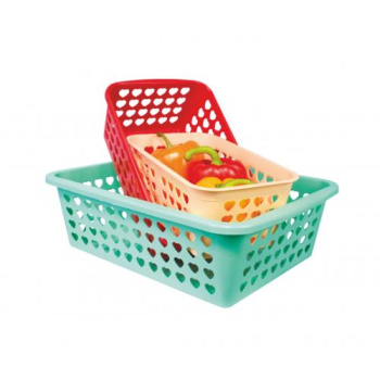 Корзина для хранения пластм. 265х165х100мм "Вдохновение" цвета-"микс" М471 (ЗПИ "Альтернатива")*1/20