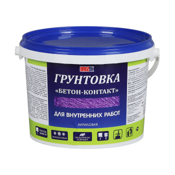 Грунтовка бетон-контакт BROZEX, для внутренних работ, 2 кг Грунтовка бетон-контакт BROZEX, для внутренних работ, 2 кг