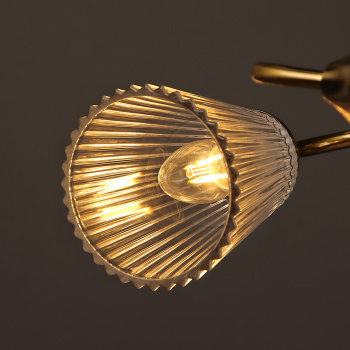 Светильник потолочный N6589/4 COP 4*40W E14 220V (d-550; h-225) S=16м2 VERNER LIGHTING *1