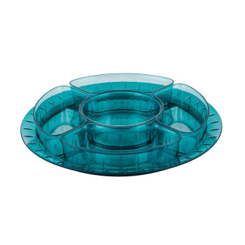 Блюдо пластм. "менажница" "NEO LUXE" d310мм SE300712100  ("Sugar Spice") *1/4