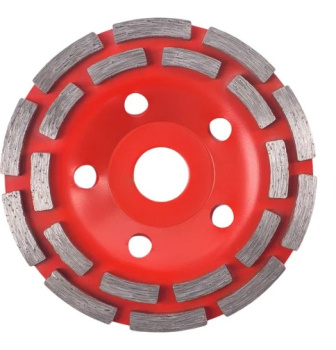 Чашка алмазная шлифовальная 125*22,20мм бетон/камень/кирпич двухрядная арт.592035 VIRA *1/20/40