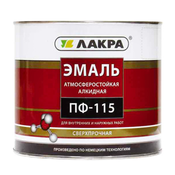 Эмаль ПФ-115 желтая 20 кг Лакра *1/33