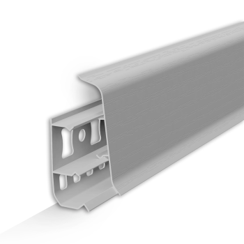 Плинтус напольный ИДЕАЛ Деконика,  002 Светло-серый 55ММ (2,2м) *20