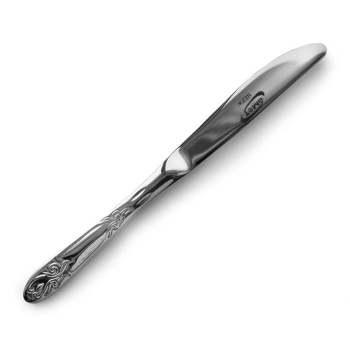 Нож столовый нерж. "Узоры" 1с2480  "АМЕТ" (Аша)  *10/100