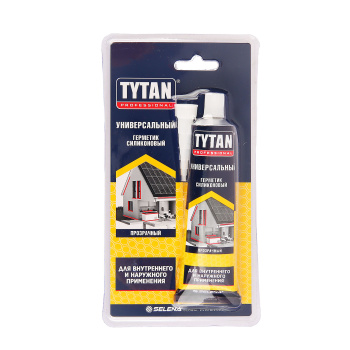Герметик универсальный 85 мл TYTAN, силиконовый, прозрачный