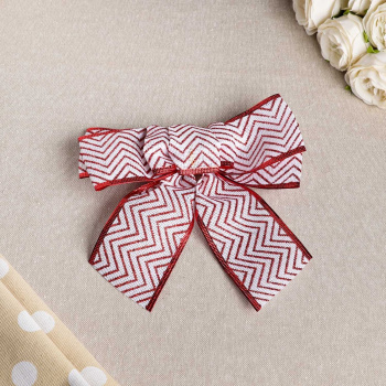 Бант праздничный "Ретро", синий , красный, 20 х 21 см   4451536