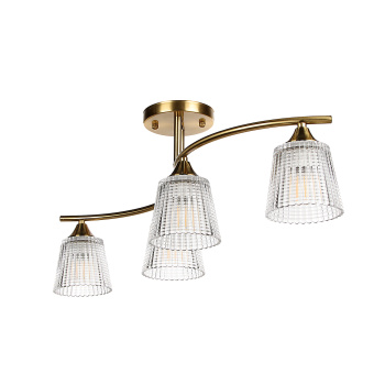 Светильник потолочный N6580/4 COP 4*40W E14 220V (l-725; w-220; h-245) S=16м2 VERNER LIGHTING *1