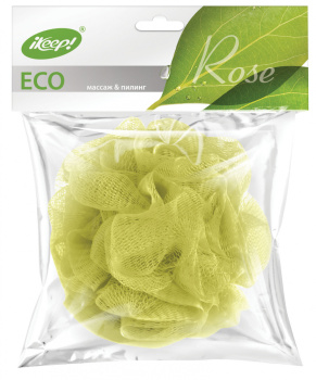 Мочалка д/тела IKEEP Роза *8/48 *