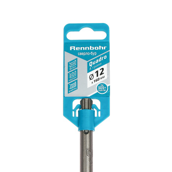 Бур по бетону 12*160мм SDS-plus 4 грани (511216) Quadro Rennbohr *1/25/200