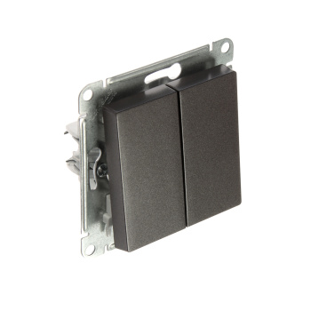 Механизм выключателя 2-кл. ATLAS DESIGN (сх.5) 10АХ мокко SchE ATN000651