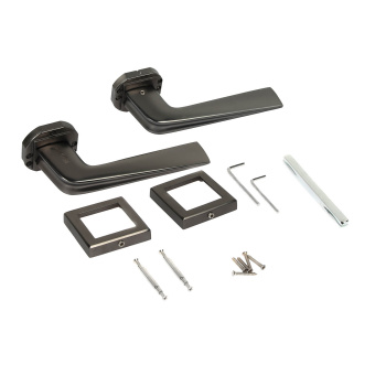 Ручка раздельная НИКЕЛЬ черный A 210 BN Фабрика Замков *1/5/20