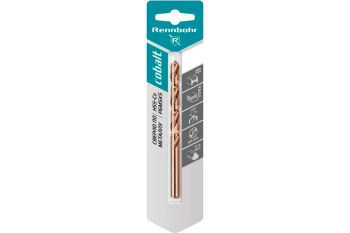 Сверло по металлу 9,00*125/81мм HSS-Co P6M5К5 (1шт) блистер арт.668090 COBALT RENNBOHR *6/32/192