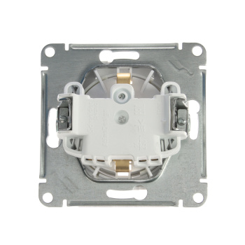 Механизм розетки CHNEIDER ELECTRIC ATLAS DESIGN СП одноместная с заземлением, с защитными шторками, выталкивателем 16А белый SchE ATN000147