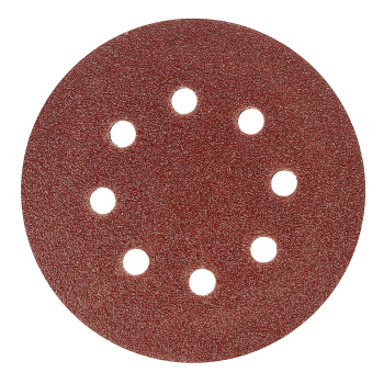 Круг шлифовальный на липучке 125мм  Р80 8 отверстий (5шт) (558006) VIRA *1