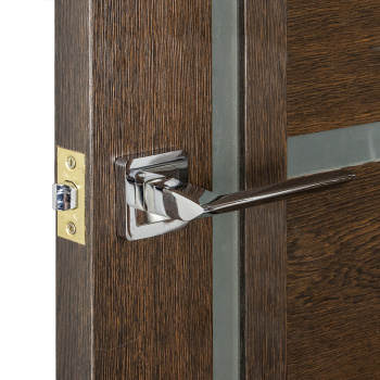 Дверное полотно остекленное BROZEX-WOOD Comfort-6, 2000х800х36 мм, кедр венге 3D