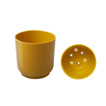 Кашпо пластм. "Дельта" 6,4л d верха 220мм h190мм со вставкой Медовый Д22-34 *1/3 Кашпо пластм. "Дельта" 6,4л d верха 220мм h190мм со вставкой Медовый Д22-34 *1/3