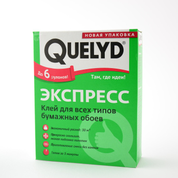 Клей для бумажных обоев Quelyd Экспресс, 30 м², 180 г
