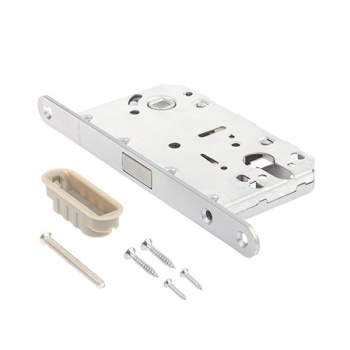 Защелка врезная п/ручку и цил.мех. ХРОМ сатинированный МАГНИТНАЯ 5300-MC-CRS Code Deco*1/40