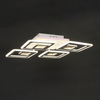 Люстра YH832/4 LED 3000K-6500K+RGB (d-640; h-100) пульт VERNER LIGHTING *1